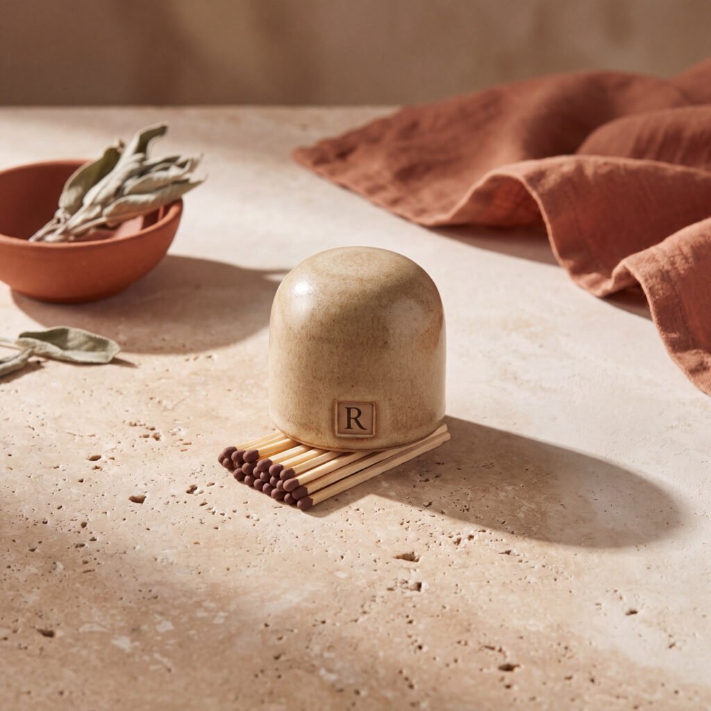 Stoneware Match Cloche