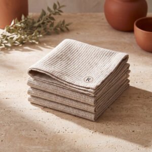 Waffle Linen Napkins, Set of 4